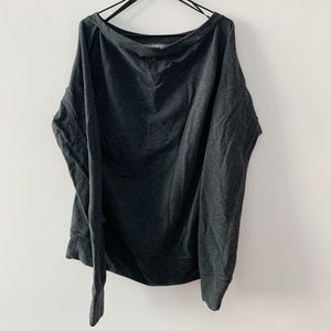 [Nike] heather gray long sleeve running top